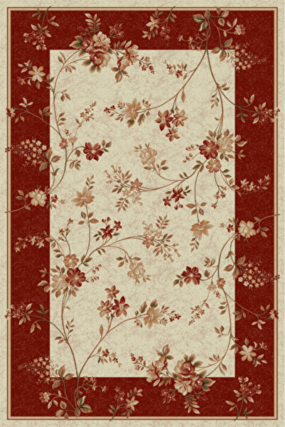 Talis Модерен килим, Lotos 551, кремав / червен, 80x150 см, 1800 гр/кв.м,