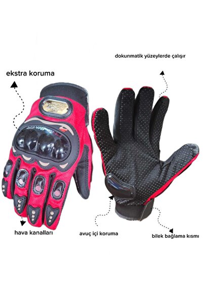 TAHMAZ MOTOR قفازات سكوتر للدراجات النارية ذات شاشة لمسية مقاومة للانزلاق من ...