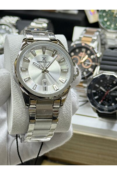 Daniel Klein Erkek Kol Saati 3 Atm Su Geçirmez Gumus Renk Çelik Kordon Beyaz ...