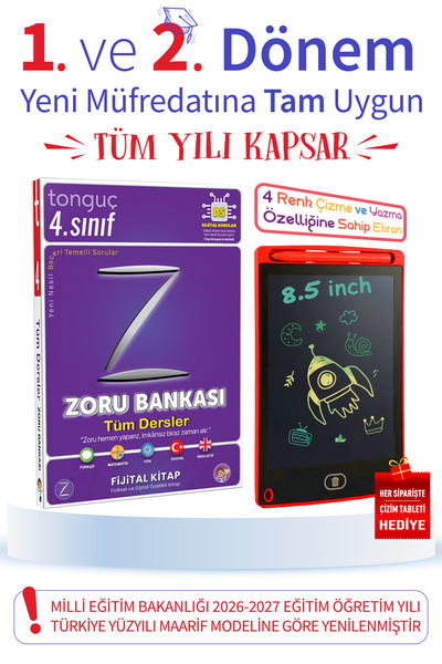 Tonguç Yayınları 4. Sınıf Tüm Dersler Zoru (Soru) Bankası | Yeni Nesil | Vide...