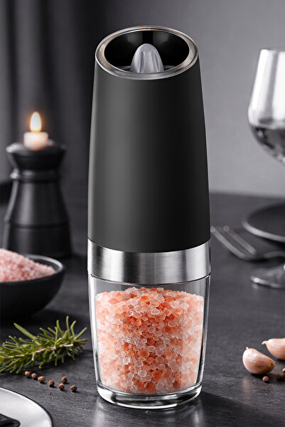 Prima Nova Gravity Paslanmaz Çelik Otomatik Tuz & Karabiber Öğütücü Pilli - S...