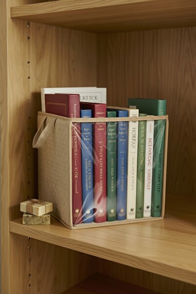 DEMİROĞLU EV TEKSTİL Pachet de 4 organizatoare de rafturi tip dulap, bej, cu ...