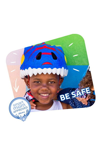 Crazy Safety Cască de bicicletă pentru copii, model 3D, mărime reglabilă 49-5...