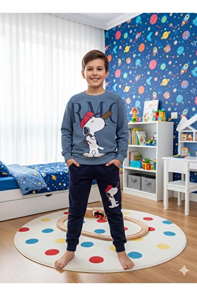 Yağmur Giyim RAMCOCUK 2Ιπ Σετ Φόρμας για Αγόρια Snoppy 6-9 ετών 1106