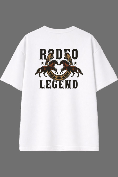 VSRN Rodea Design Back Printed White Oversize T-Shirt