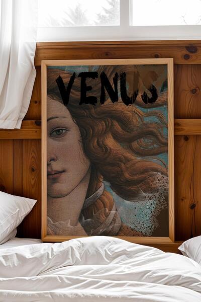 Saturn The Birth of Venus Framed Painting Urban Art Venus Painting Modern Caf...