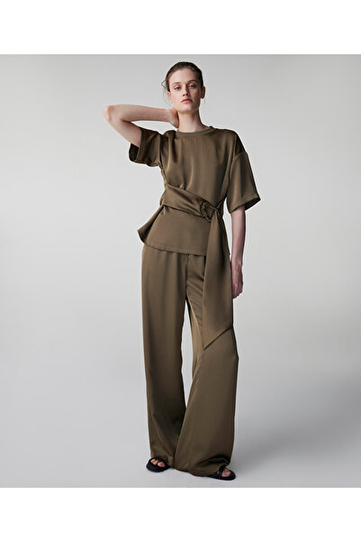 İpekyol Wide leg fit saten pantolon