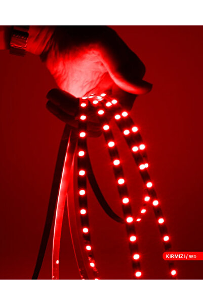ACK Şerit Led 60 Led'li Kırmızı Işık 12 VOLT 5 Metre As01-00804