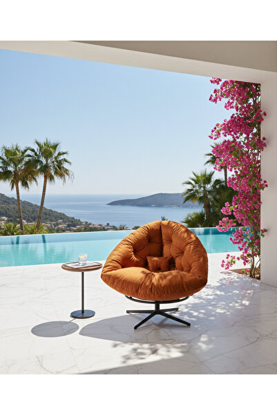 AVYNA Bohome Collection 360 Derece Dönen Mekanizmalı Berjer Tekli Koltuk - Ne...