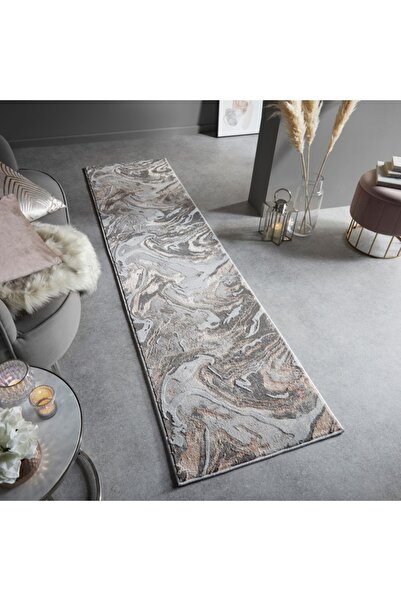 Talis Μαρμάρινο ροζ χαλί με διατομή 60X230 cm, Flair Rugs