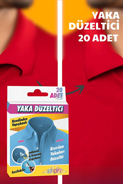 Nandy Home 20 Adet Yaka Düzeltici Bant - 10 Çift Kendinden Yapışkanlı Bant