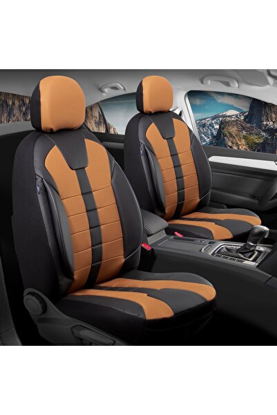 ACKSTORE غطاء مقعد سيارة أوبل كورسا بي متوافق مع الجلد شبه الكامل، طقم من 5 ق...