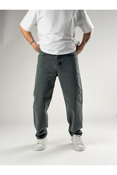 COCOPELLI Green Men's Baggy Jeans Men's Trousers Coc2821