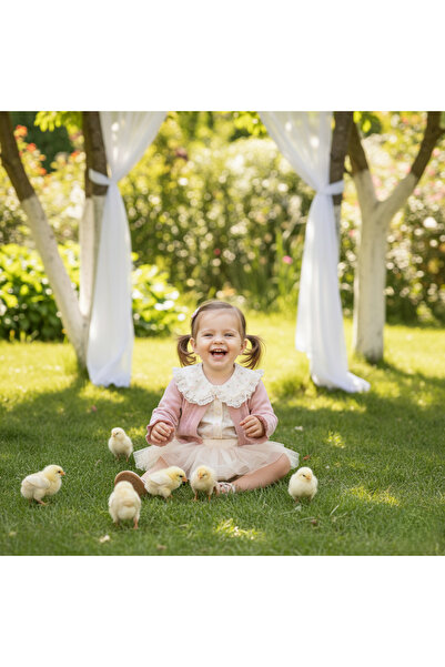 Coolimino Pudra Tri̇ko Knitted Vintage Shirt Baby Girl Triple Set