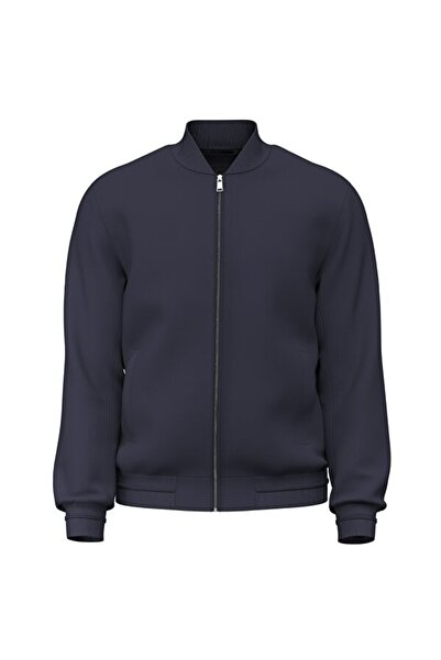 Guess Esnek Katlanabilir Bomber Erkek Lacivert Ceket M6RL09WJ362-G7V2
