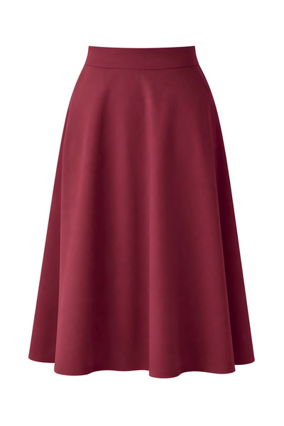 Retrobird Valerie Winter Flared Long Skirt Women's Burgundy