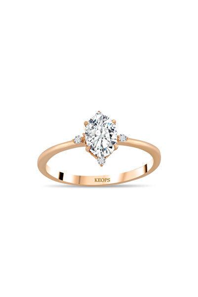 Keops Pırlanta 0,64 Karat Pırlanta Vintage Cecilia Yüzük - HRD Sertifikalı