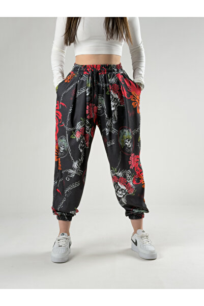 COCOPELLI Skull Patterned Women's Jogger Pants Coc2837