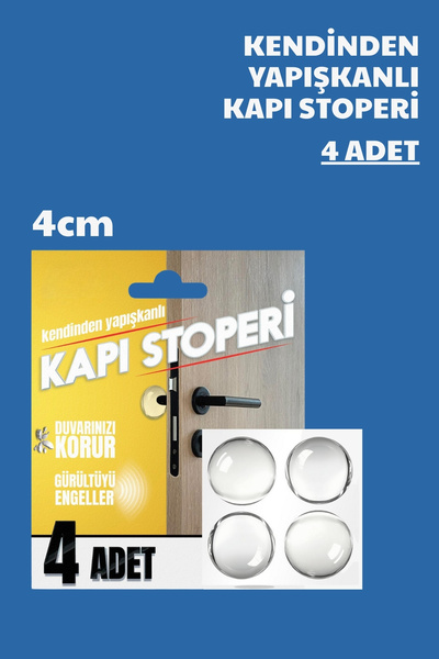 Nandy Home 4 Adet Kapı Stoperi - Kendinden Yapışkanlı - 4cm