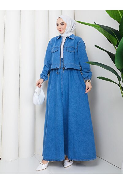 ESLEMNUR 2-piece denim set // jacket skirt en1000