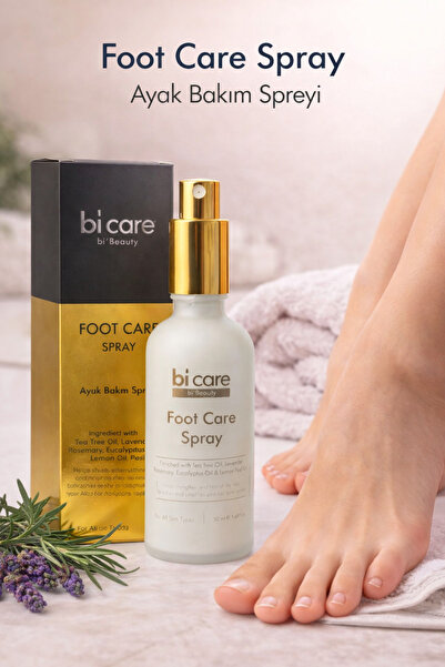 ASELYA Bi’care Ayak Bakım Spreyi 50 ml | Çay Ağacı, Lavanta, Biberiye & Okali...