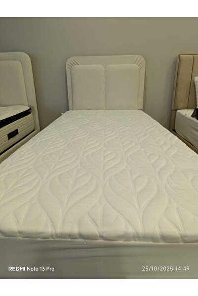 KONFOR TEKSTİL Konfor Cottony Single Bed Mattress Pad Set 100-200 and Pillow ...