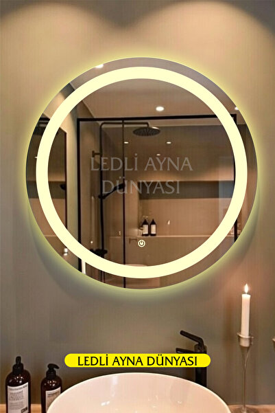 LEDLİ AYNA DÜNYASI 60 cm DOKUNMATİK - DİMMERLİ | Antre & Lavabo Üstü | GÜNIŞI...