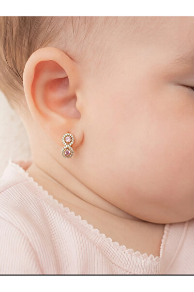 Çelikoğlu Kuyumculuk 8 ayar altın bebek çocuk küpesi 1,55 gr