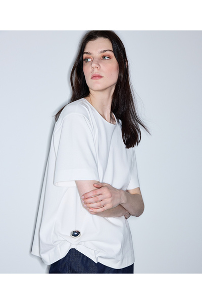 İpekyol Metal aksesuarlı tişört