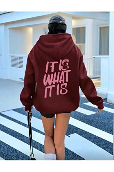 DİVİN Women's Printed Sweatshirt Quality Fabric Oversized Cut