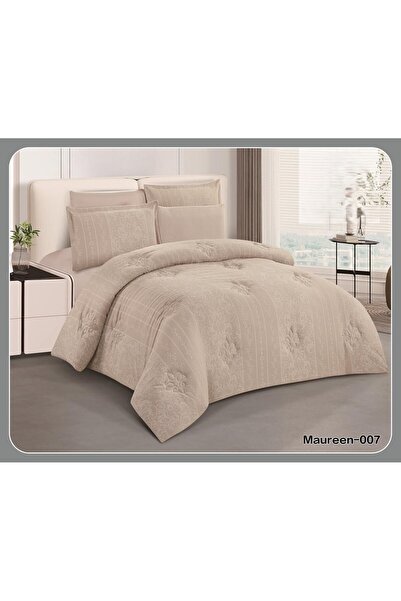 ALMIAAD طقم مفرش نفرين صيفي جاكر راقي خامة مايكروفايبر ناعمة بـتفاصيل بارزة 8...