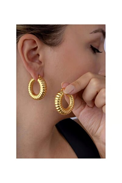 HISCOSMETIC Kadın Gold Küpe