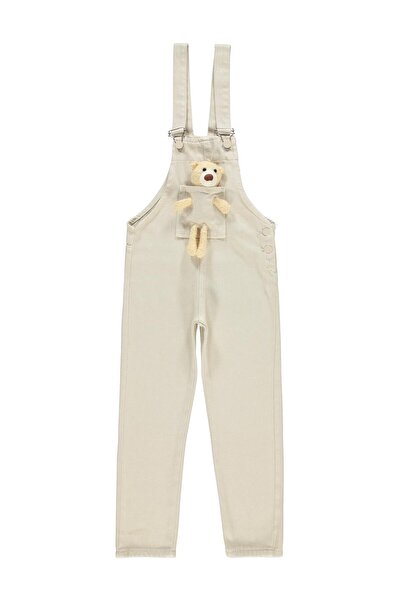 Civil Girls Mobil Ayıcıklı Pantolon Slopet 10-13 Yaş Slopet - Bej 12-13 Yaş