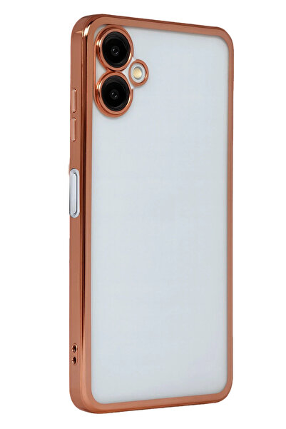 NewFace DRNDS سامسونج جالاكسي A07 4G سيليكون مع عدسة - (181918) تيتانيوم صحراوي