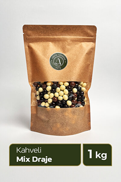 Mix Kahveli Draje - Sütlü, Bitter ve Beyaz Çikolata Kaplı 1kg