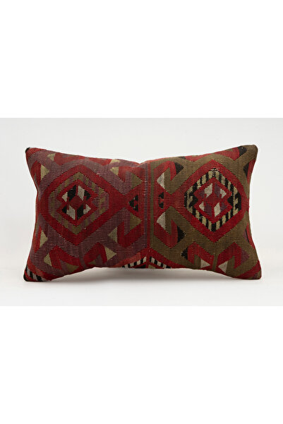 Kilim Whole Sale غطاء وسادة عتيق مصنوع يدويًا من الكليم والصوف، مقاس 30x50 سم