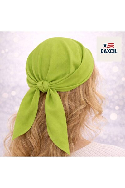 daxcil باندانا خضراء مقاس 70x70 سم - وشاح متعدد الاستخدامات للشعر والرقبة وال...