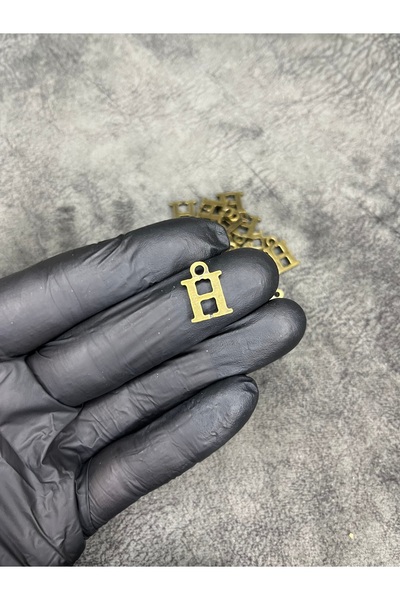 Mos Tespih 1 Adet H Harfi Bronz Eskitme Tesbih Püskül Ucu Kolye Ucu Takı Malz...