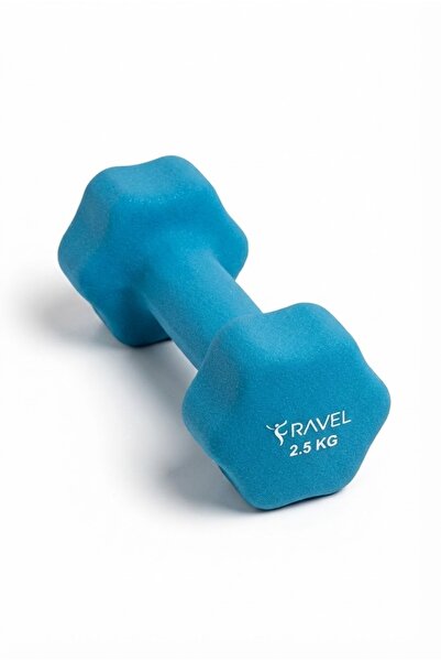 Ravel 2,5 Kg x 1 Adet Deluxe Neopren Kaplı Mavi Demir Dambıl