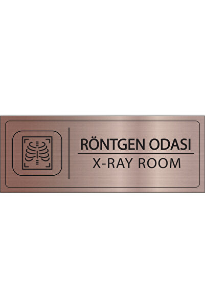 Mayeka Röntgen Odası İsimlik Bronz Metal Kapı İsimliği Levhası Yönlendirme Ta...