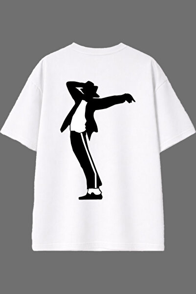VSRN Μπλουζάκι Singer 1 Design με στάμπα στην πλάτη, λευκό, oversized