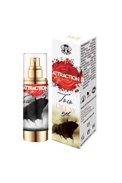 ATTRACTION Gel de întârziere Toro pentru bărbați, 30 ml