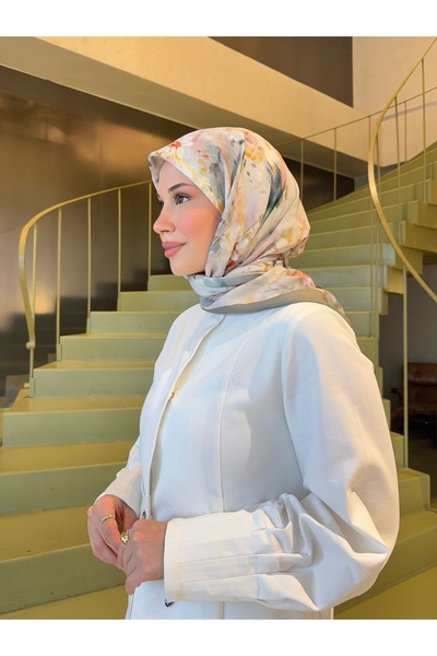 Mira İpek Pamuk Soft Desenli Eşarp Kadın Eşarp