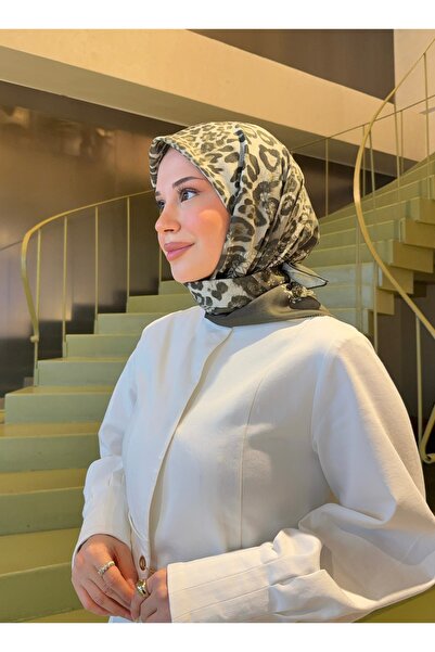 Mira İpek Βαμβακερό μαλακό κασκόλ με σχέδια Γυναικείο κασκόλ