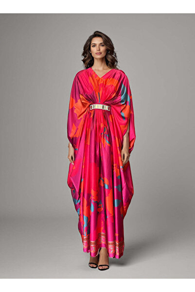 ECSTACY COUTURE قفطان وردي فوشيا