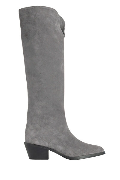 ToH Shoes Ofelia Light Grey Suede Boots