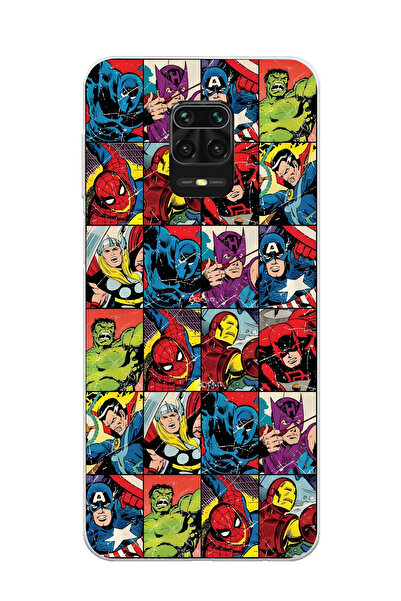 moonset Redmi Note 9 Pro Uyumlu Baskılı Yumuşak Silikon Şeffaf Telefon Kılıfı