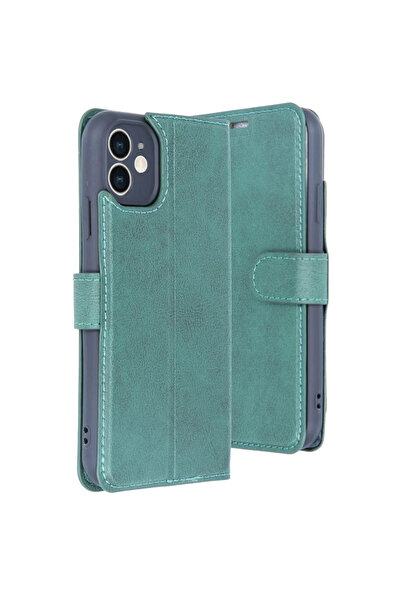 magicool İphone 11 Kılıf Trend S Plus Kapaklı Kılıf - Yeşil