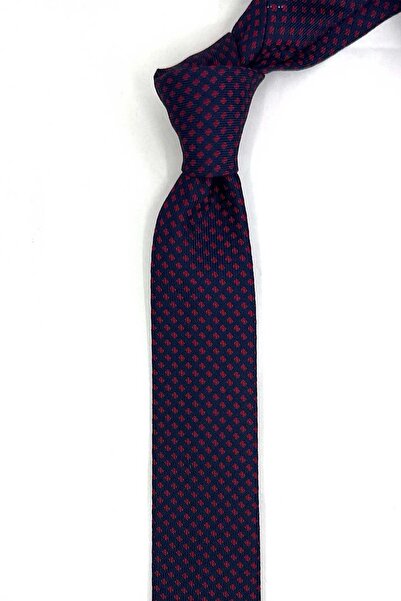 Kravatkolik 4,6 см Синій з дрібним візерунком Ультра тонкий шовковий краватка...