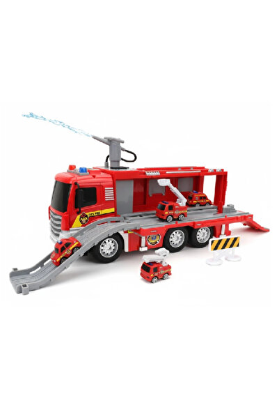 Flower Toys Toy Water-Spraying Fire Truck Set